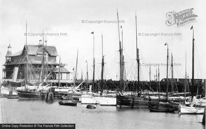 Photo of Lowestoft, The Harbour c.1890
