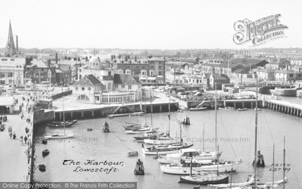 Photo of Lowestoft, The Harbour c.1955