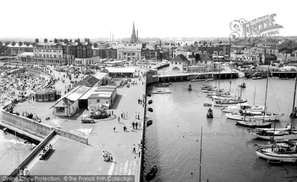 Photo of Lowestoft, The Harbour From The South Pier c.1960