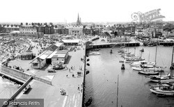 The Harbour From The South Pier c.1960, Lowestoft