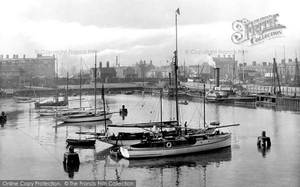 Photo of Lowestoft, The Yacht Basin And The Harbour 1921