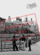 Three Men Discussing, The Esplanade 1890, Lowestoft