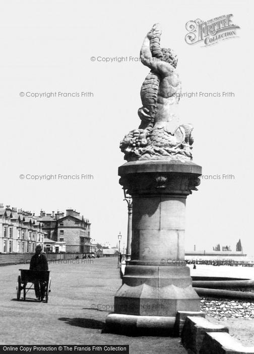 Photo of Lowestoft, Triton Statue, The Esplanade 1887