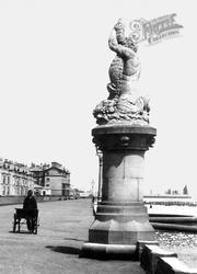 Triton Statue, The Esplanade 1887, Lowestoft