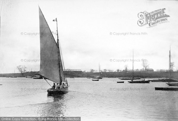 Photo of Lowestoft, Yachting On Oulton Broad 1890