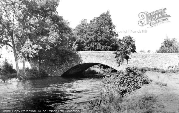 Photo of Lowick Bridge, River Crake c.1955