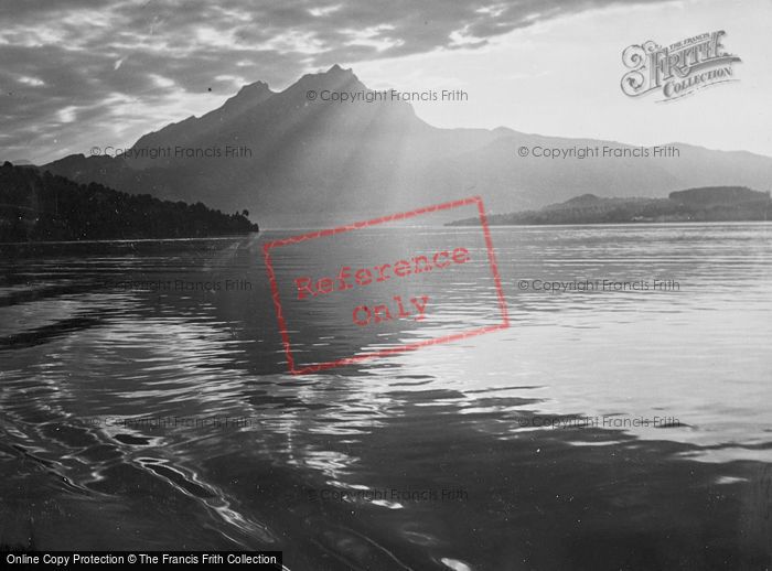Photo of Lucerne, Lake And Mount Pilatus c.1935