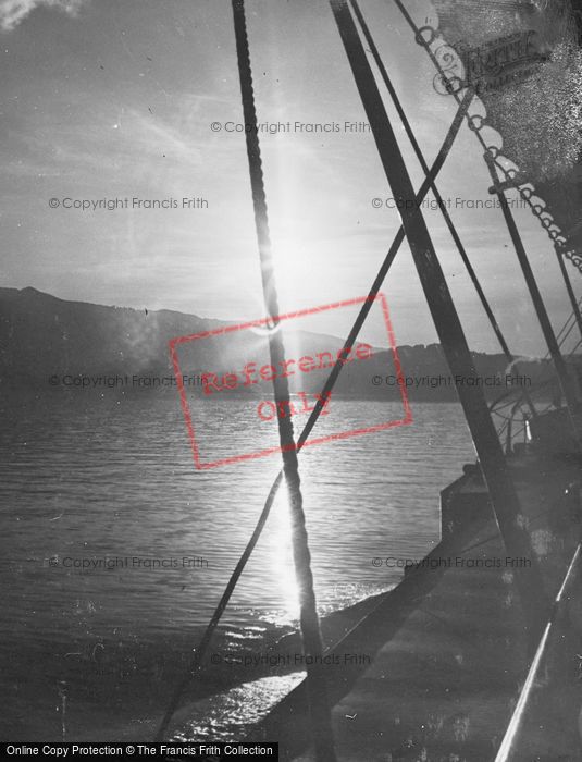 Photo of Lucerne, Lake At Sunset c.1935