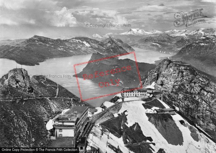 Photo of Lucerne, Pilatus, View Of Burgenstock, Rigi And Glarnisch c.1935