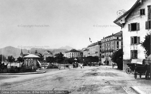 Photo of Lucerne, The Esplanade c.1882