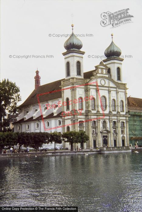 Photo of Lucerne, The Jesuite Church 1982