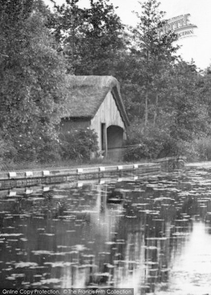 Photo of Ludham, Boat House, Womack Water c.1930