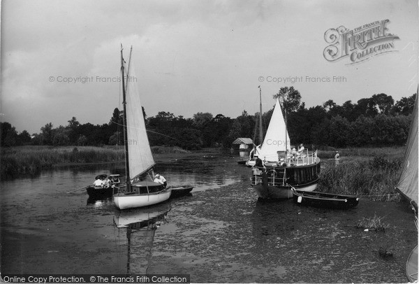 Photo of Ludham, Leaving Womack Water c.1930