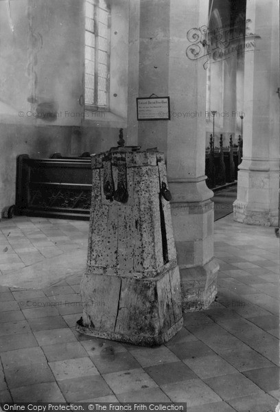 Photo of Ludham, Old Alms Box In Church c.1930
