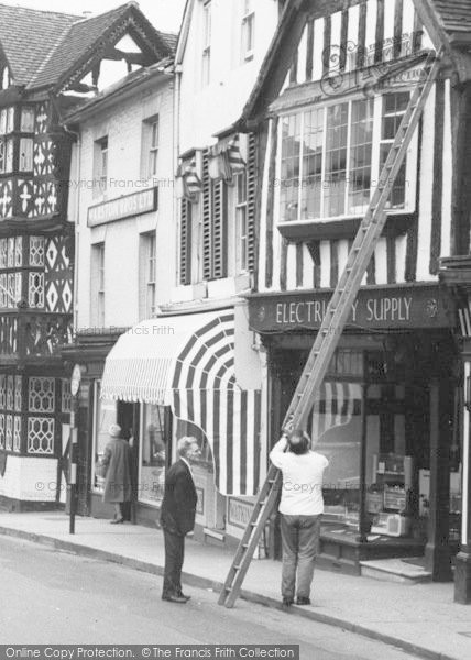 Photo of Ludlow, A Steep Ladder, Bull Ring c.1965