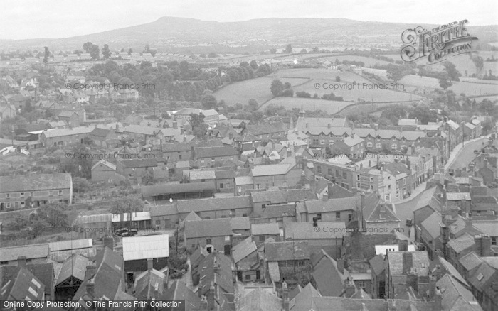 Photo of Ludlow, And Clee Hill From Church Tower 1949