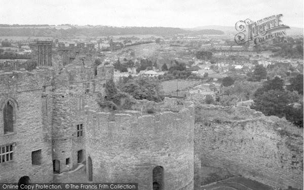 Photo of Ludlow, And The Castle From The Keep Tower c.1955