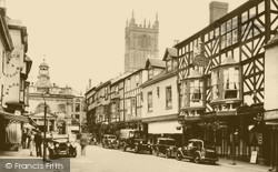Ludlow, Broad Street and Angel Hotel 1936