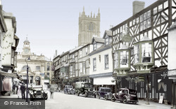 Broad Street And Angel Hotel 1936, Ludlow