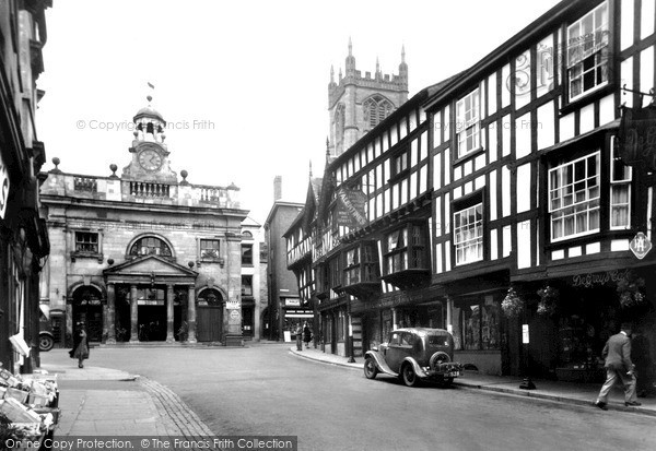 Photo of Ludlow, Butter Cross And Broad Street 1949