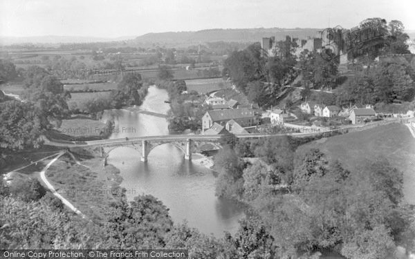Photo of Ludlow, Castle And Dinham Bridge 1923