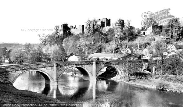 Photo of Ludlow, Castle And Dinham Bridge c.1965