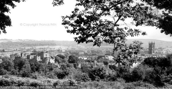 Photo of Ludlow, Castle From Whitcliffe Common c.1960