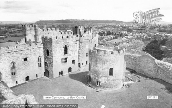 Photo of Ludlow, Castle, Inner Courtyard c.1965