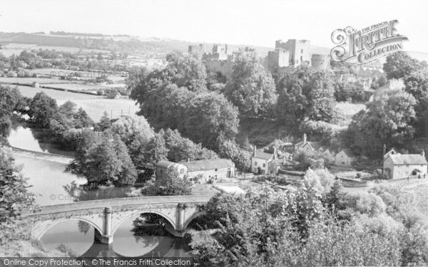 Photo of Ludlow, Dinham Bridge And Castle c.1960