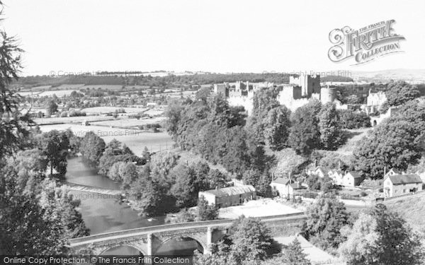 Photo of Ludlow, Dinham Bridge And Castle c.1960