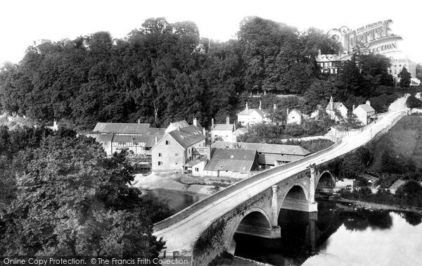 Photo of Ludlow, Dinham Bridge And Castle Hill 1892
