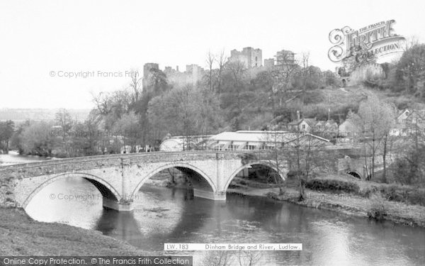 Photo of Ludlow, Dinham Bridge And The River c.1965