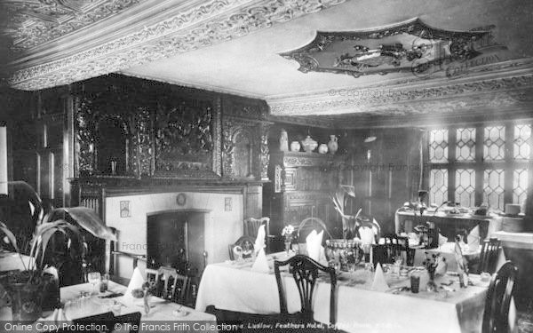 Photo of Ludlow, Feathers Hotel Coffee Room 1903