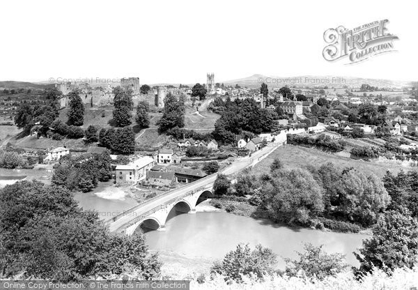 Photo of Ludlow, From Whitcliffe 1936