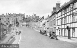 Lower Broad Street And Broad Gate c.1955, Ludlow