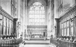 Parish Church, Choir East 1892, Ludlow