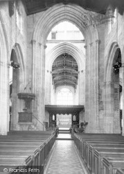 Parish Church, The Nave c.1960, Ludlow