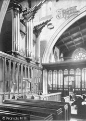 Parish Church, The Organ c.1955, Ludlow