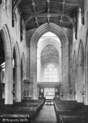 St Laurence's Church Interior 1911, Ludlow
