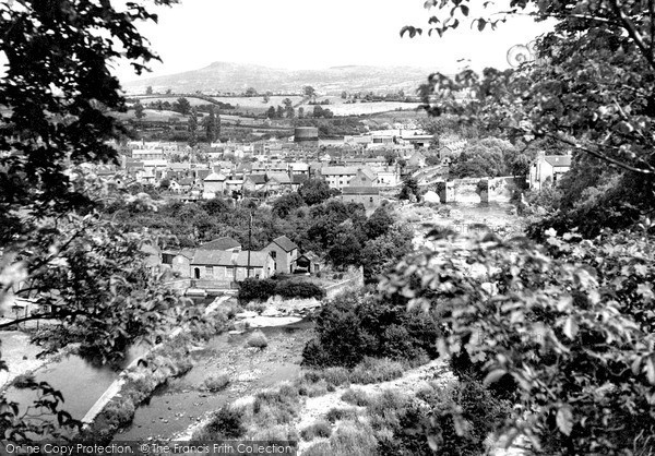 Photo of Ludlow, The Bridge And Clee Hill From Whitcliffe c.1955
