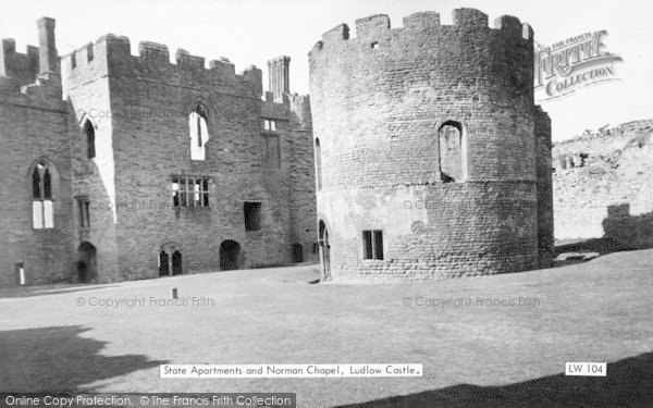 Photo of Ludlow, The Castle, Round Chapel c.1960
