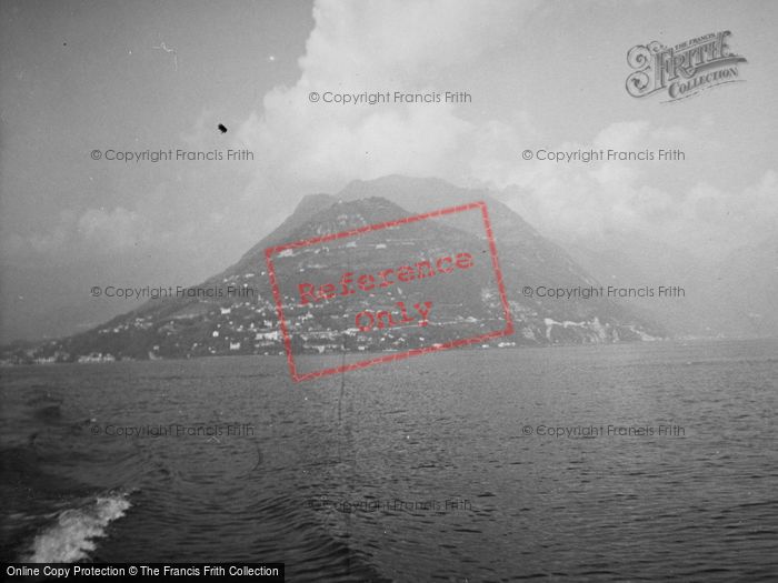 Photo of Lugano, Monte Bré From The Lake c.1938