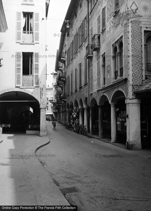 Photo of Lugano, Old Town, Via Nassa c.1938