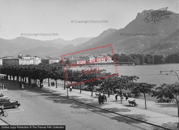 Photo of Lugano, Town And Lake c.1938