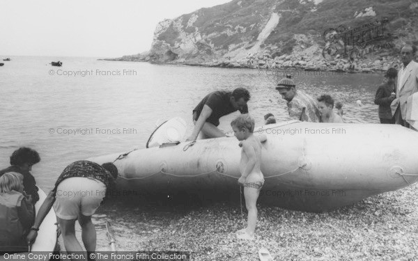 Photo of Lulworth Cove, A Dinghy c.1965
