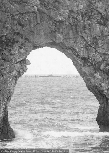 Photo of Lulworth Cove, A View Through Durdle Door 1903