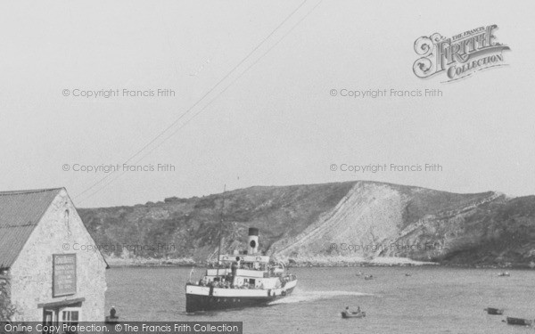 Photo of Lulworth Cove, Arrival Of Steamer c.1950