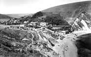 Beach And Village c.1960, Lulworth Cove