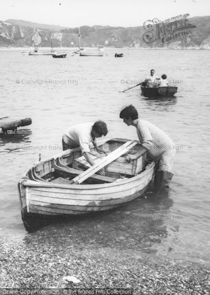 Photo of Lulworth Cove, Boating c.1965