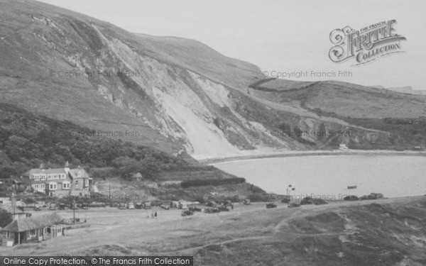 Photo of Lulworth Cove, Cove And Car Park c.1950